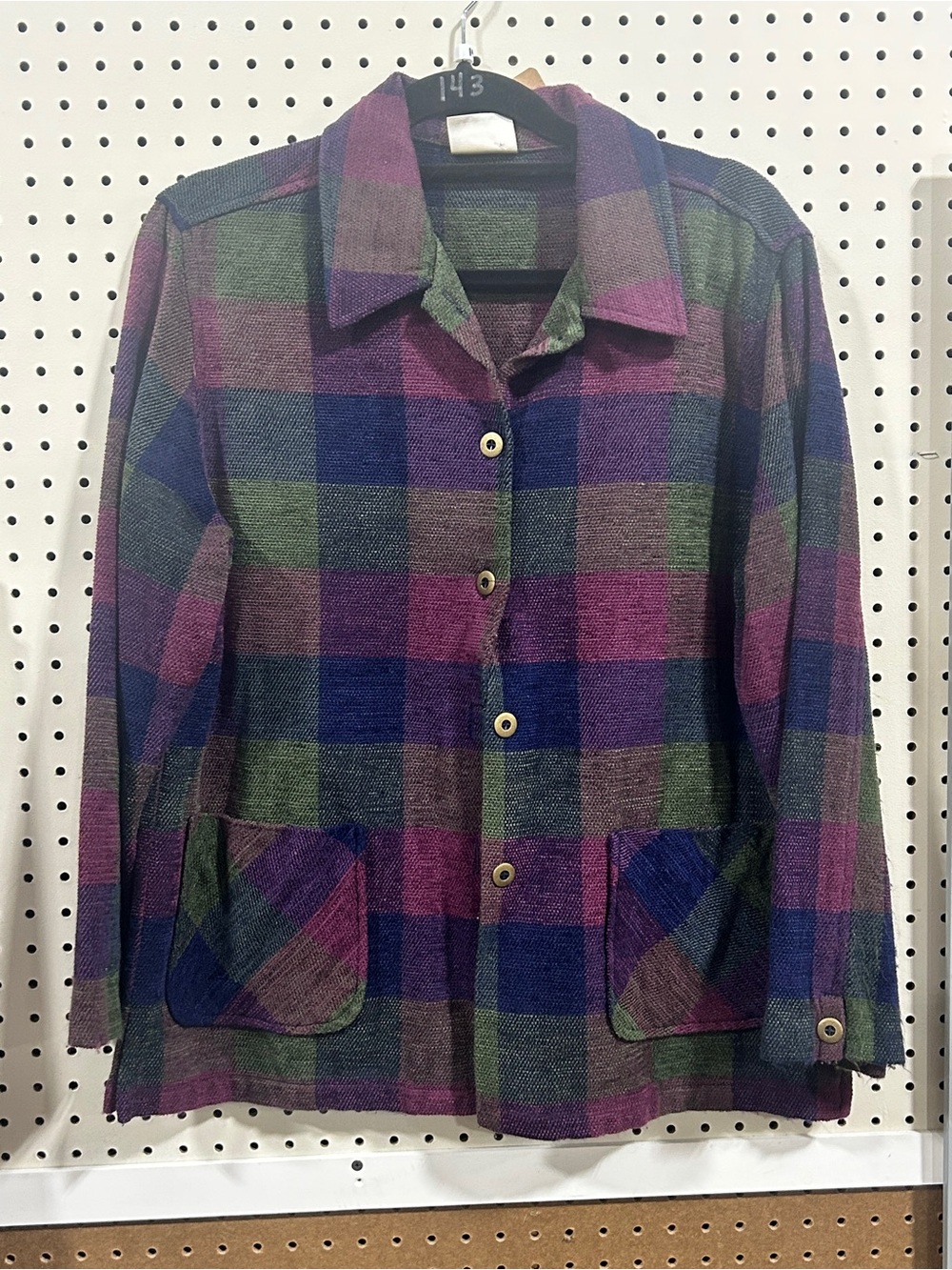 Monterey by Koret Vintage Plaid Button Front Jacket/Shacket – Size Medium